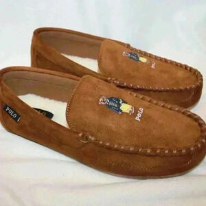 Polo men’s size 9 bear slippers -unisex